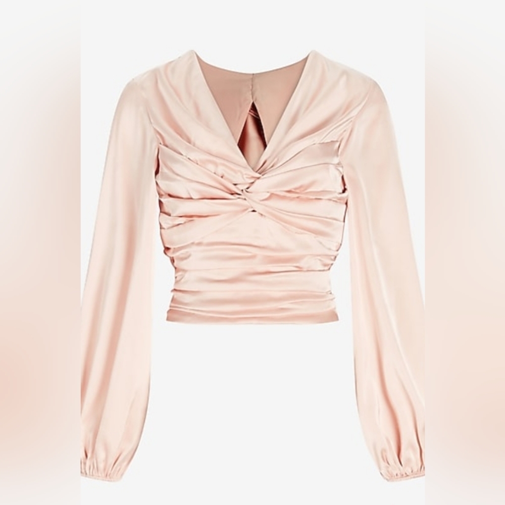 Express Twist Front Tie Back Top